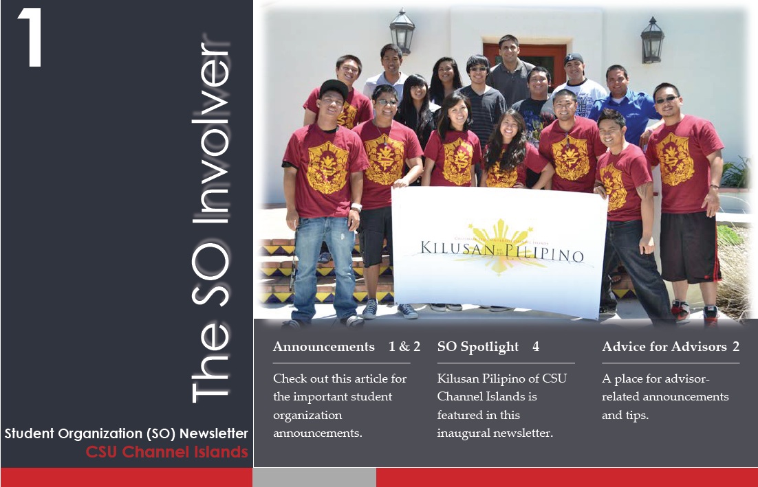 Student Organization newsletter