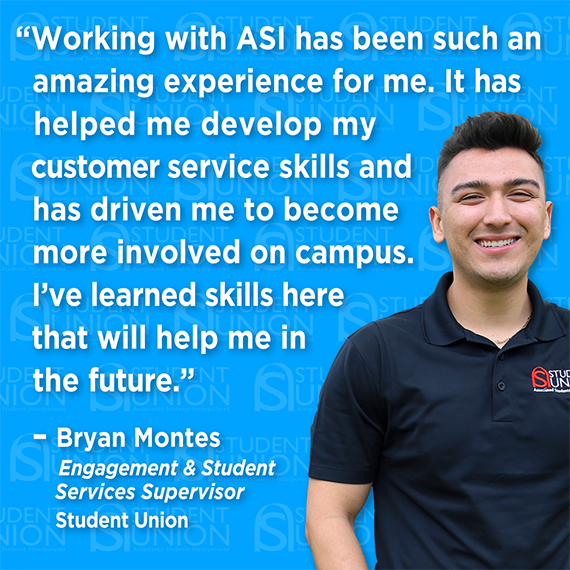 Student Union Testimonial by Student Bryan Montes